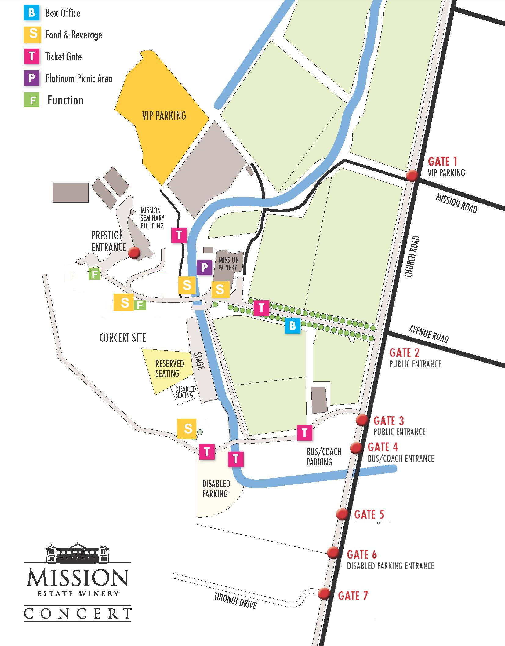 Mission Estate Winery Concert Maps